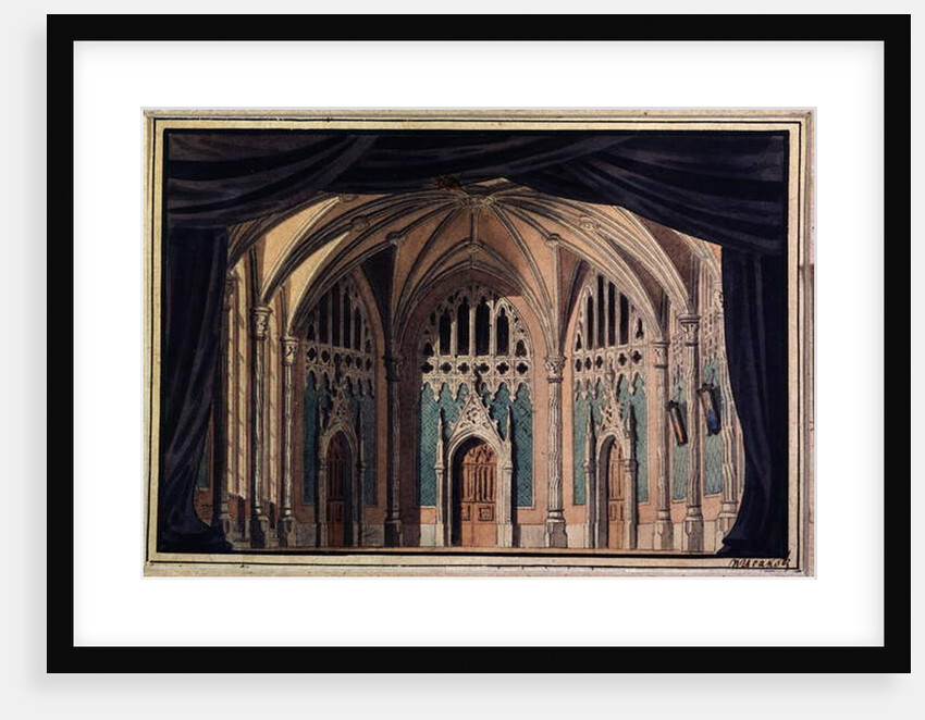 Set Design for 'Hamlet' by William Shakespeare, 1850 by Pavel Alexandrovich Isakov