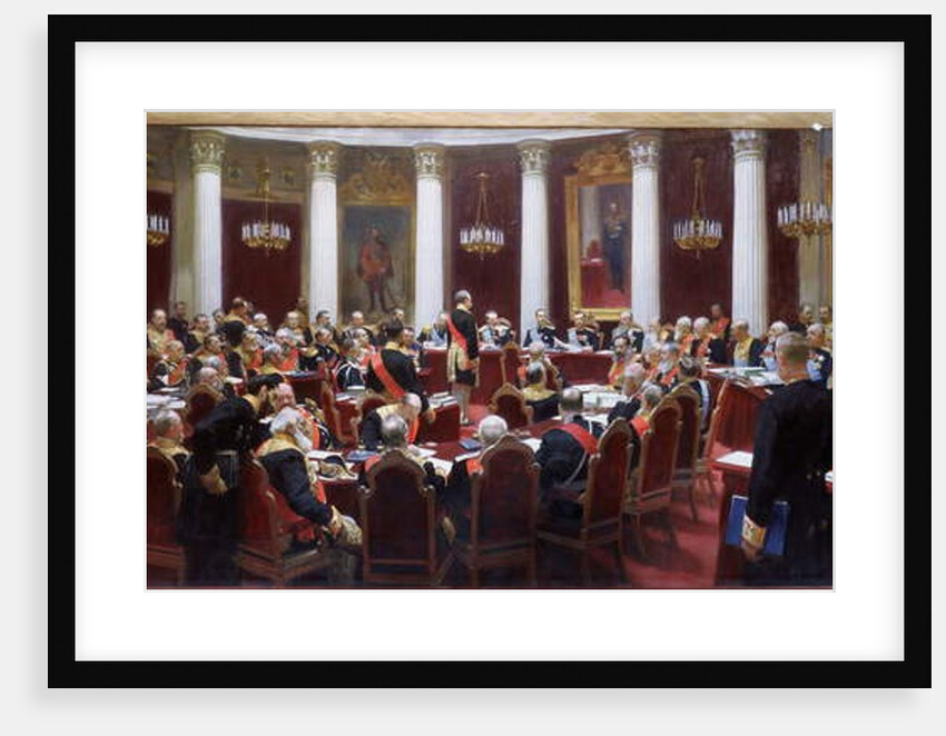 The centenary session of the State Council in the Marie Palace on 5th May 1901 by Ilya Efimovich Repin