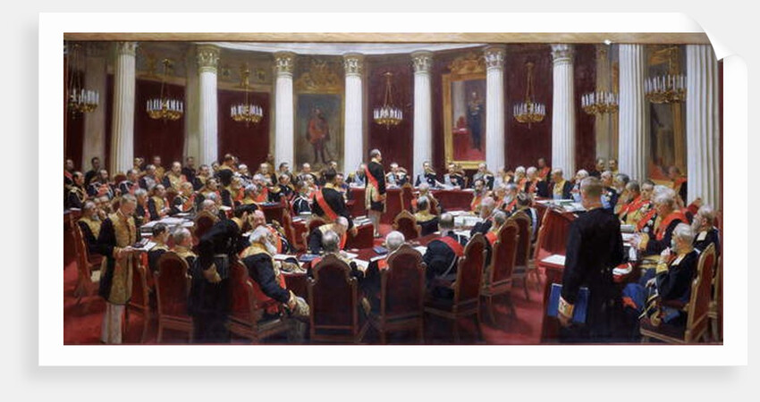 The centenary session of the State Council in the Marie Palace on 5th May 1901 by Ilya Efimovich Repin