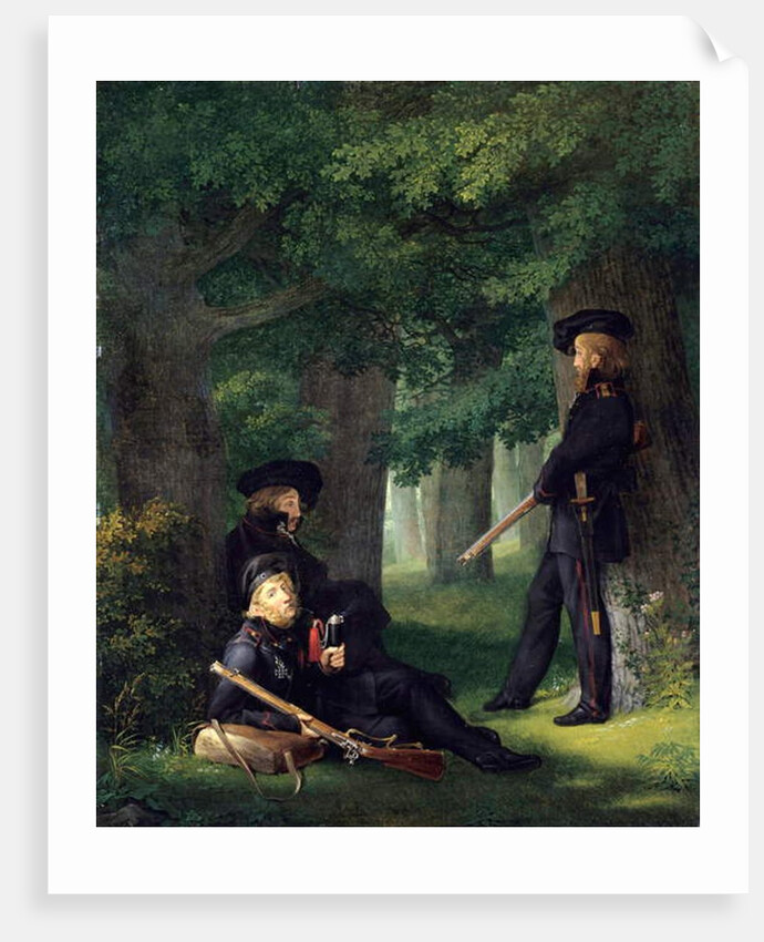 Outpost Duty, 1815 by Georg Friedrich Kersting