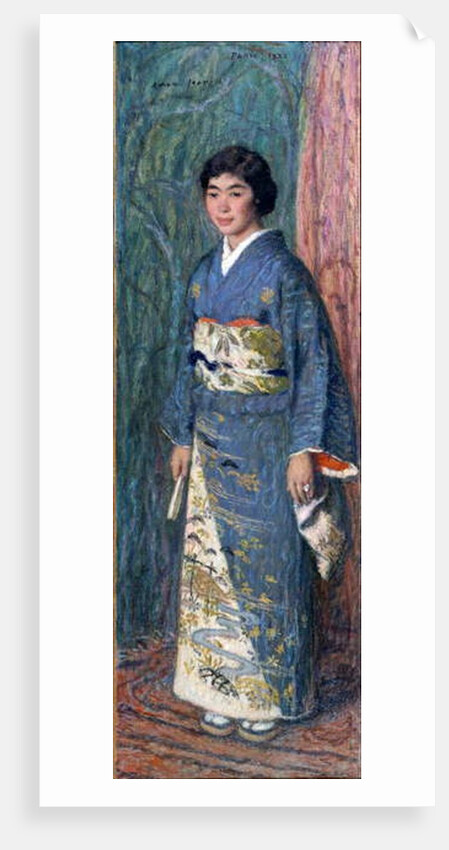 Portrait of a Japanese woman in a kimono, or Madame Kuroki, 1922 by Edmond-Francois Aman-Jean