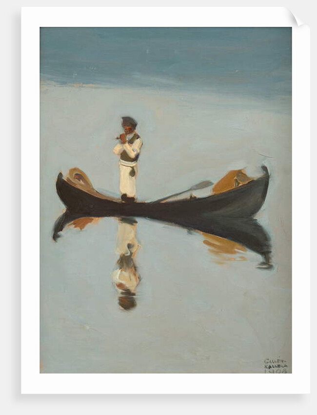 Man fishing, 1908 by Akseli Valdemar Gallen-Kallela