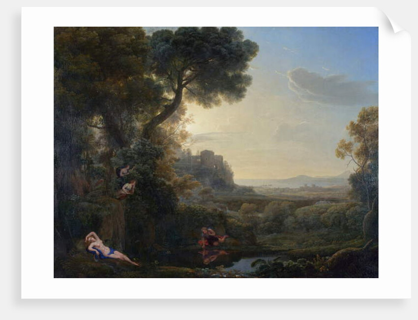 Landscape with Narcissus and Echo, 1644 by Claude Lorrain (1600-82)
