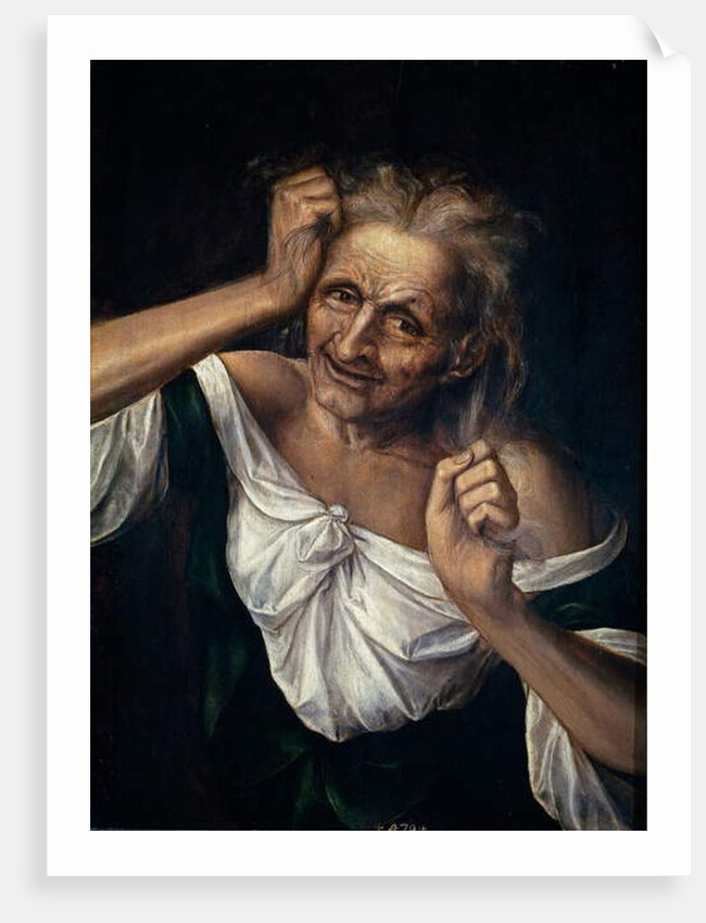 Old Woman Tearing at her Hair, 1525-30 by Quentin Massys or Matsys