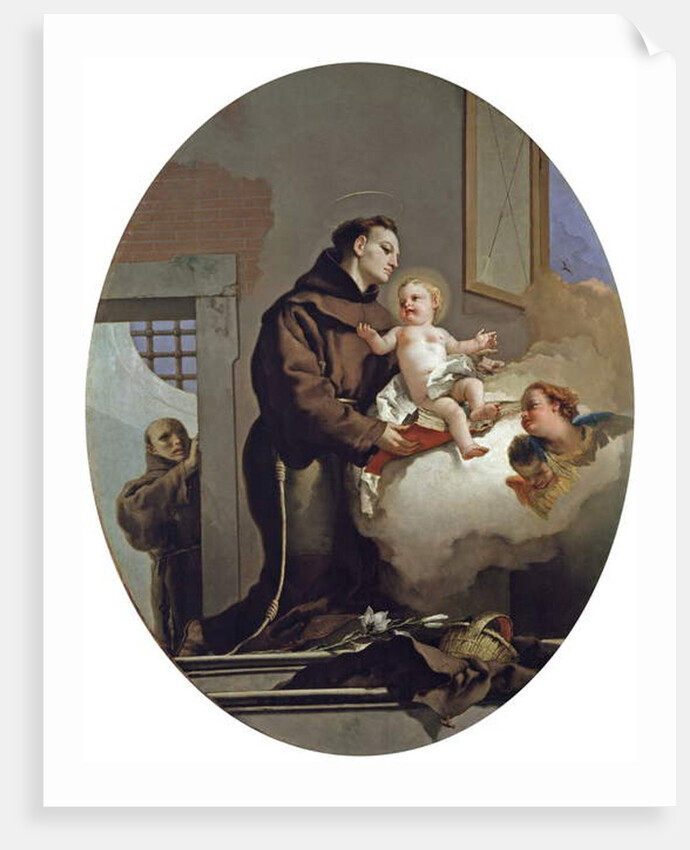 Saint Anthony of Padua with the Infant Jesus, 1767-69 by Giovanni Battista (1696-1770) Tiepolo