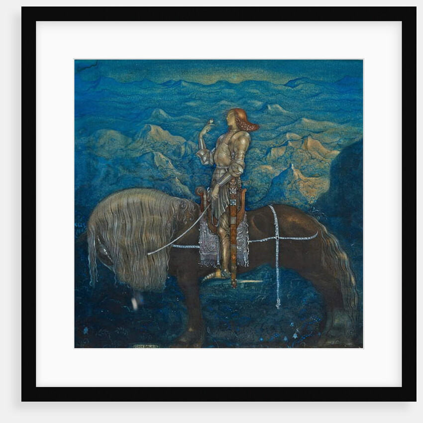 A knight by John Bauer