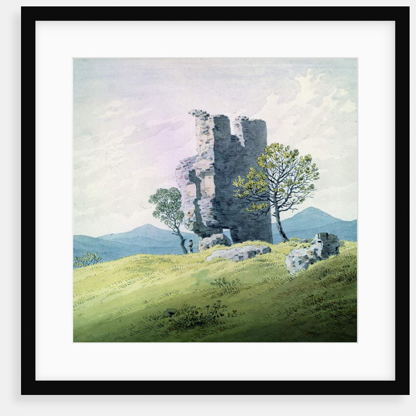 The Castle in Teplitz by Caspar David Friedrich