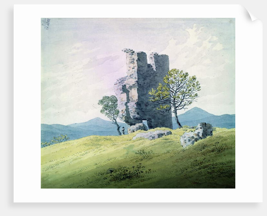 The Castle in Teplitz by Caspar David Friedrich