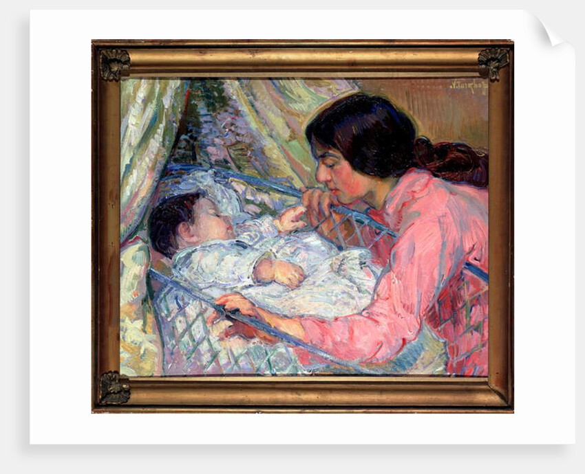At The Cradle, late 19th - early 20th century by Nikolai Alexandrovich Tarkhoff