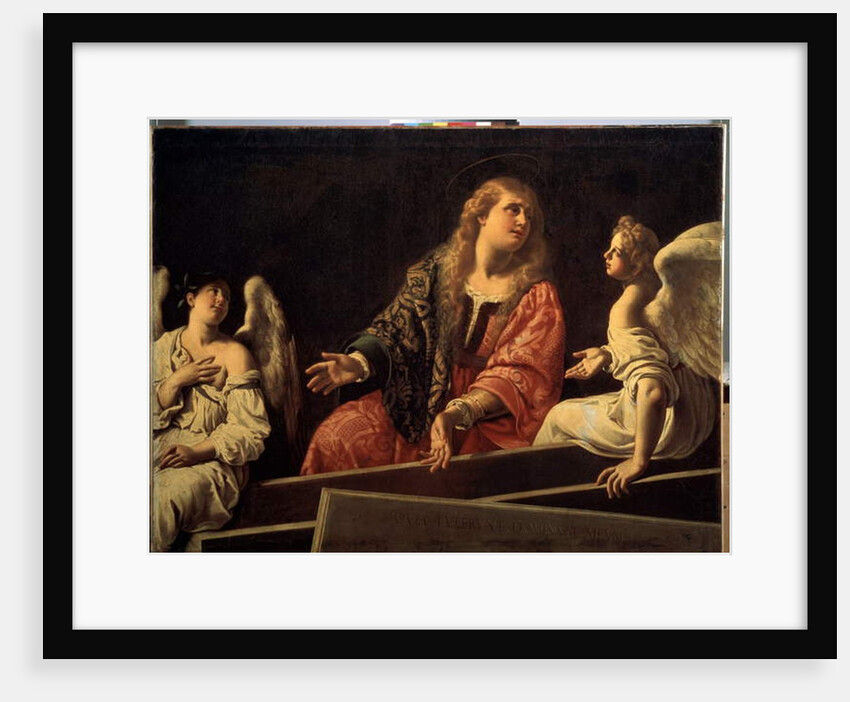 Mary Magdalene at the tomb of the risen Christ with two angels, c.1620 by Artemisia Gentileschi