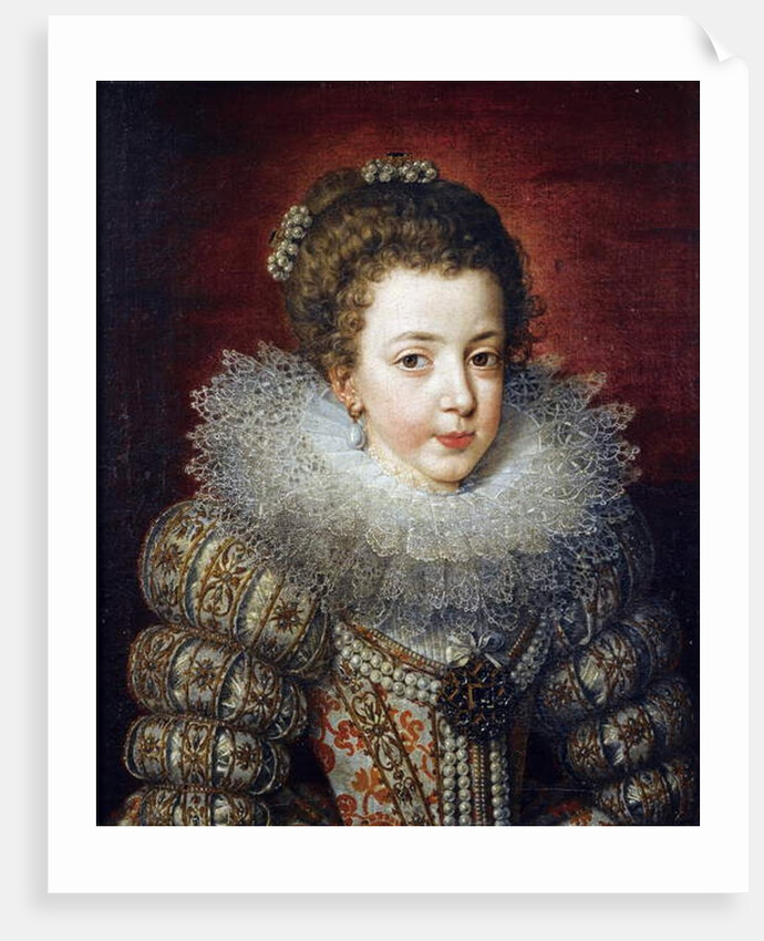 Portrait of Elisabeth of France, Queen consort of Spain par Frans Pourbus the Younger by Frans II Pourbus