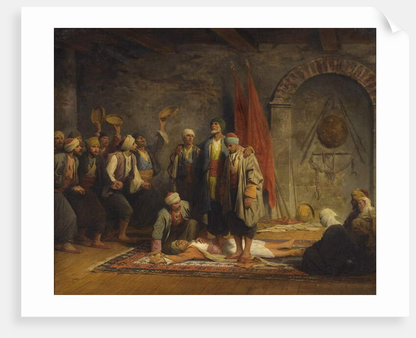 Rifai Sufi Ceremony Pby, 1879 by Adolphe Yvon