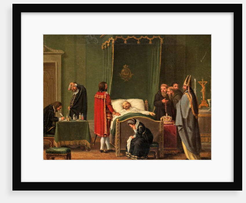Sten Sture by the Deathbed of King Charles VIII of Sweden by Pehr Hillestrom