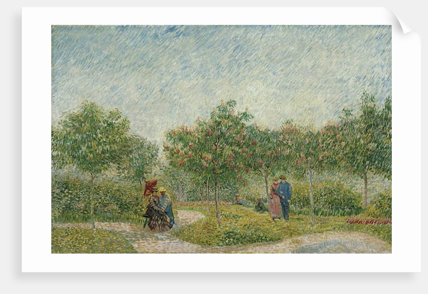 Courting couples in the Voyer d'Argenson Park in Asnières, 1887 by Vincent van Gogh