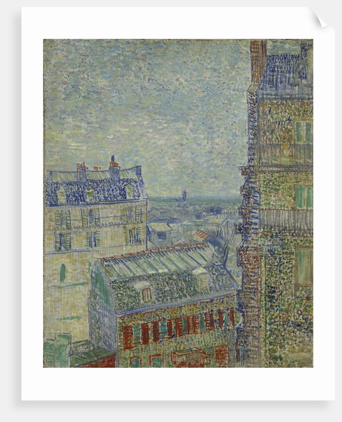View of Paris from Theo's apartment in the rue Lepic, 1887 by Vincent van Gogh