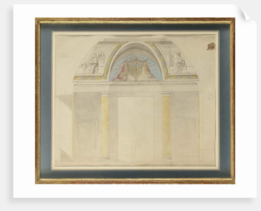 Study for the decoration of the throne at the Palais des Tuileries, 1806 by Charles Percier