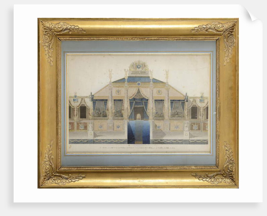 Project of the Great Tribune and the Throne for the Feast of the Distribution of Eagles, 1807 by Charles Percier