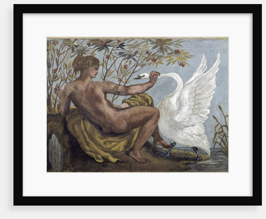 Leda and the Swan, 1834 by Ferdinand Victor Eugene Delacroix