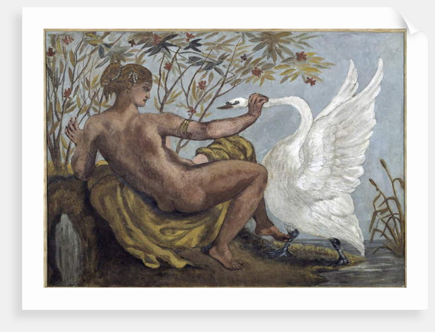 Leda and the Swan, 1834 by Ferdinand Victor Eugene Delacroix
