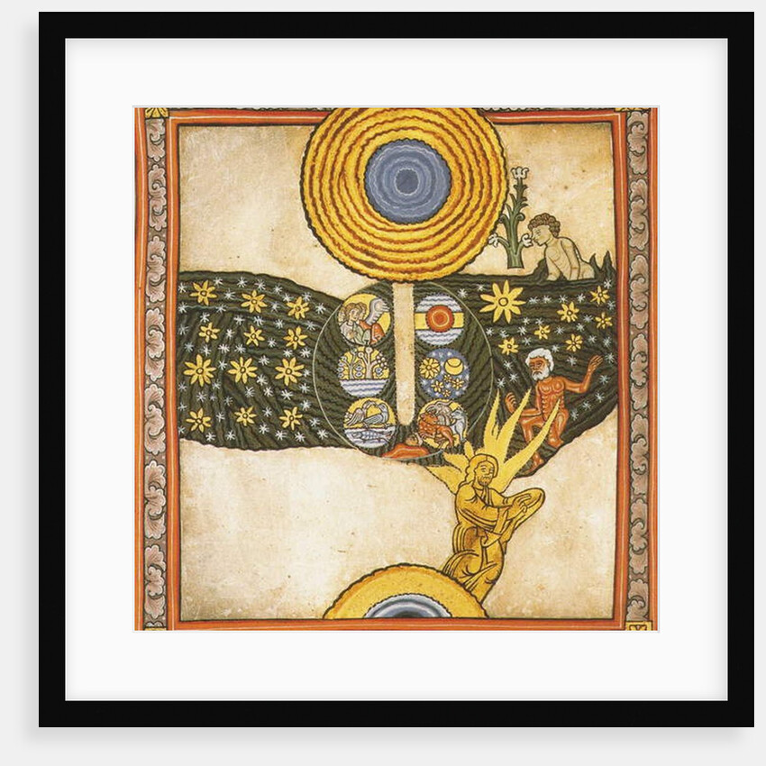 The Redeemer. Miniature from Liber Scivias by Hildegard of Bingen, c.1175 by German School