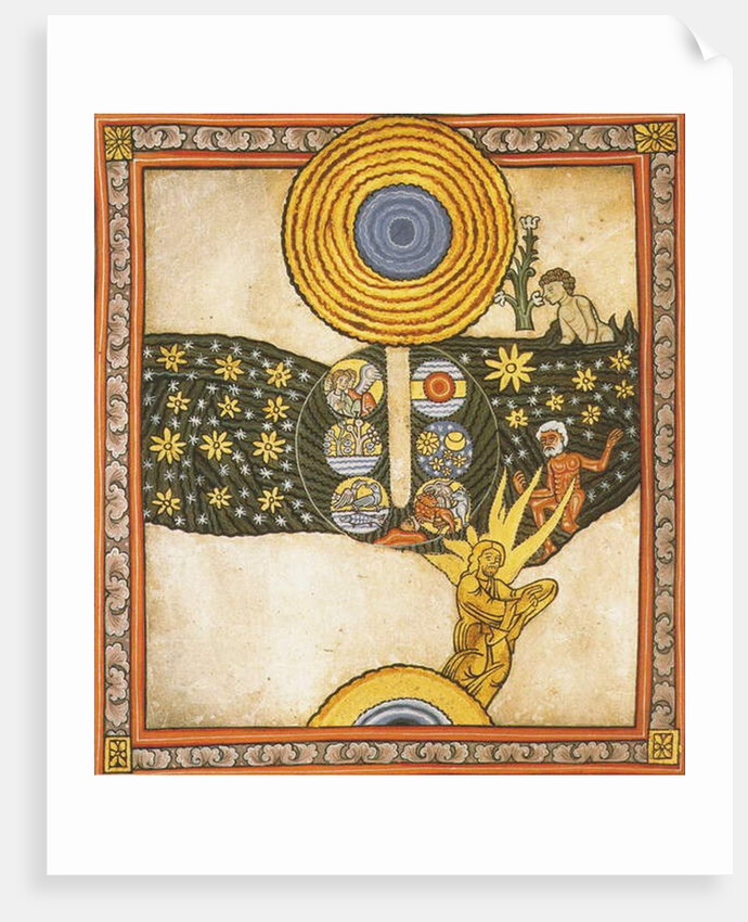 The Redeemer. Miniature from Liber Scivias by Hildegard of Bingen, c.1175 by German School