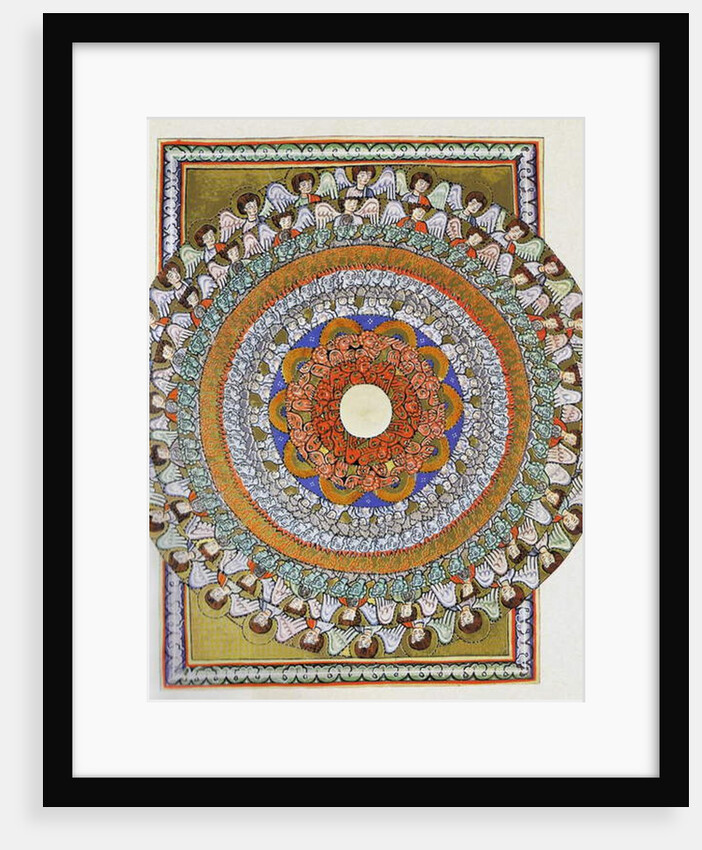 The Choir of Angels. Miniature from Liber Scivias by Hildegard of Bingen, c.1175 by German School