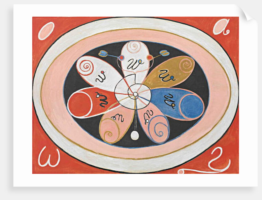 Evolution, No. 15, Group IV, The Seven-pointed Stars, 1908 by Hilma af Klint