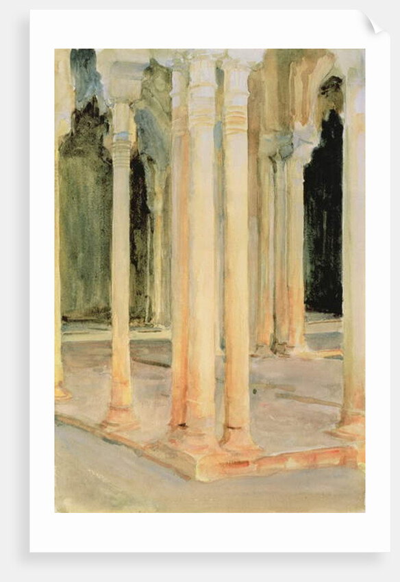 Court of the Lions, c.1912 by John Singer Sargent