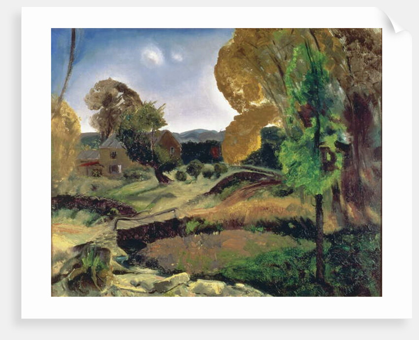 Little Bridge, Woodstock, 1920 by George Wesley Bellows