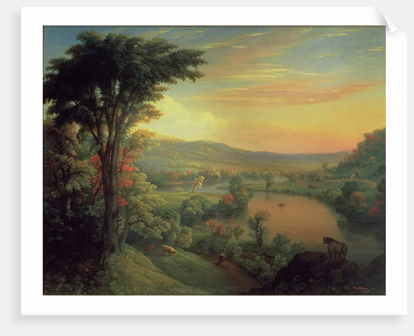 View of the Mohawk near Little Falls, 1854 by Mannevillette Elihu Dearing Brown