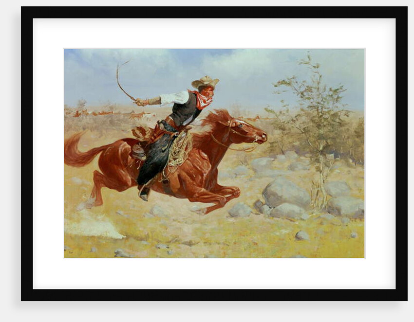 Galloping Horseman, c.1890 by Frederic Remington