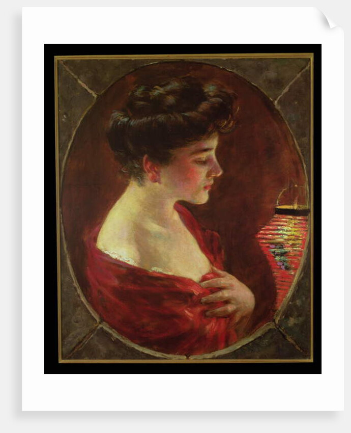 Woman with Japanese Lantern by James Carroll Beckwith