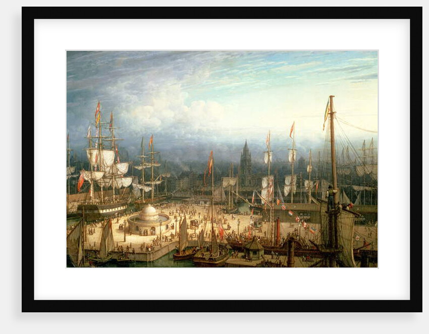 Four-Masted Clipper Ship in Liverpool Harbour, c.1810 by Robert Salmon