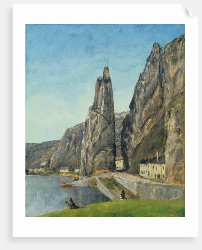 The Rock at Bayard, Dinant, Belgium, c.1856 by Gustave Courbet