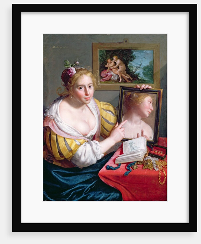 Girl with a Mirror, an Allegory of Profane Love, 1627 by Paulus Moreelse