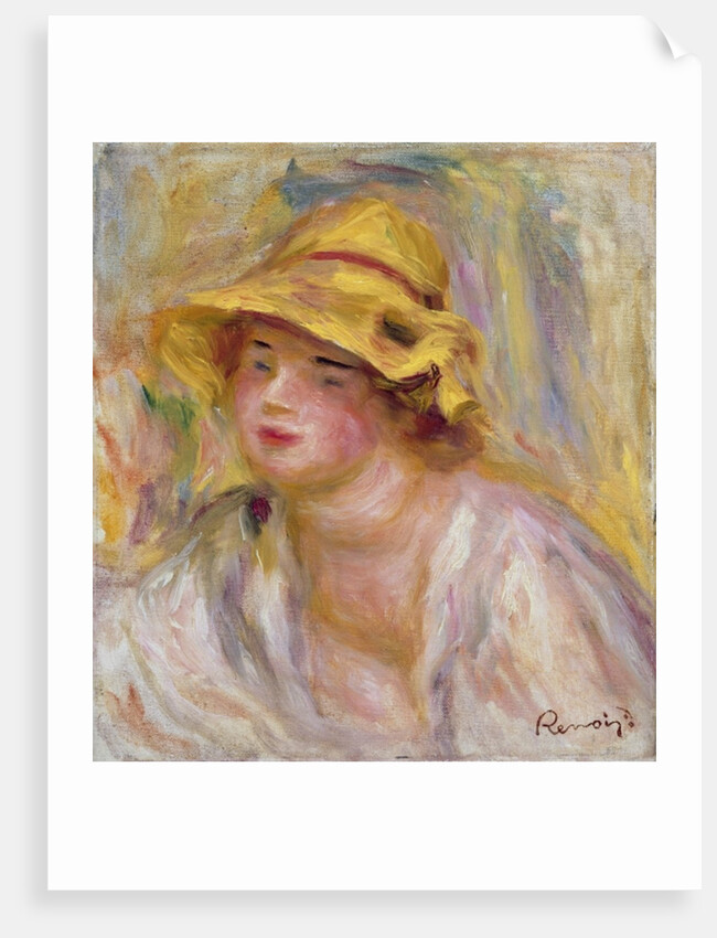 Study of a Girl, c.1918-19 by Pierre Auguste Renoir