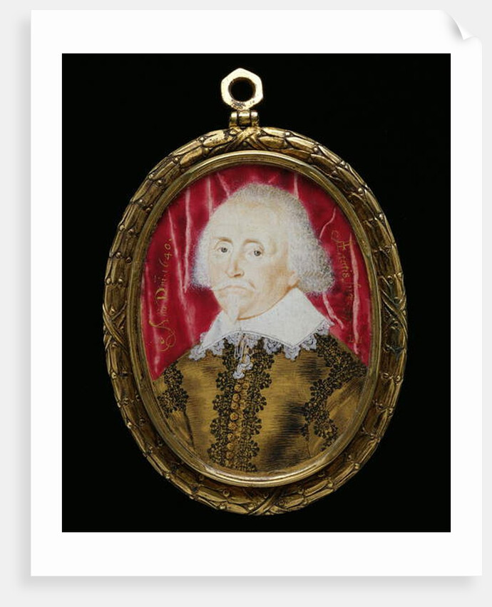 Portrait miniature of an unknown man, 1640 by Lawrence Hilliard