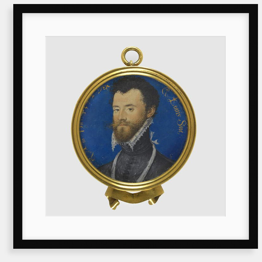 Portrait miniature of an unknown man, 1572 by Nicholas Hilliard