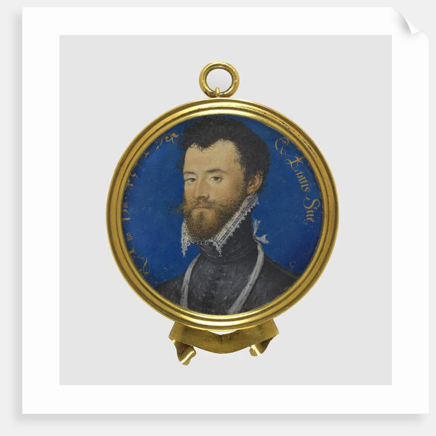 Portrait miniature of an unknown man, 1572 by Nicholas Hilliard