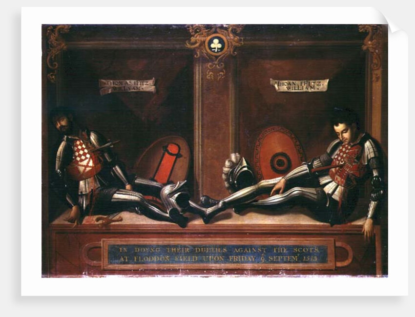 Memorial to John and Thomas Fitzwilliam, brothers of William, Earl of Southampton by English School