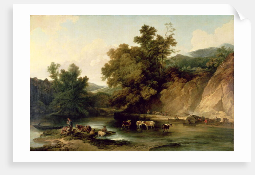 The River Wye at Tintern Abbey, 1805 by Philip James de (1740-1812) Loutherbourg