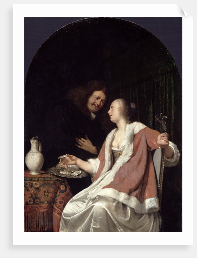 Dutch Courtship, 1675 by Frans van Mieris