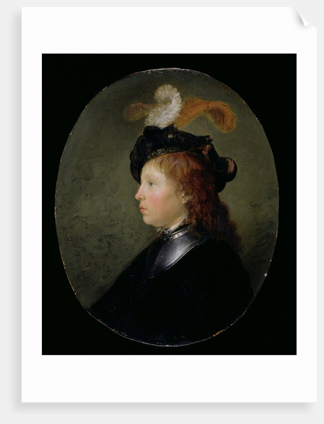 Portrait of a Young Man, 1663 by Gerrit or Gerard Dou