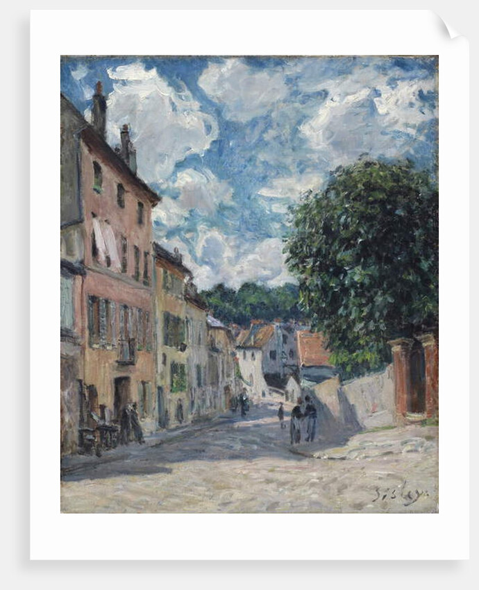 A Street, possibly in Port-Marly, 1876 by Alfred Sisley