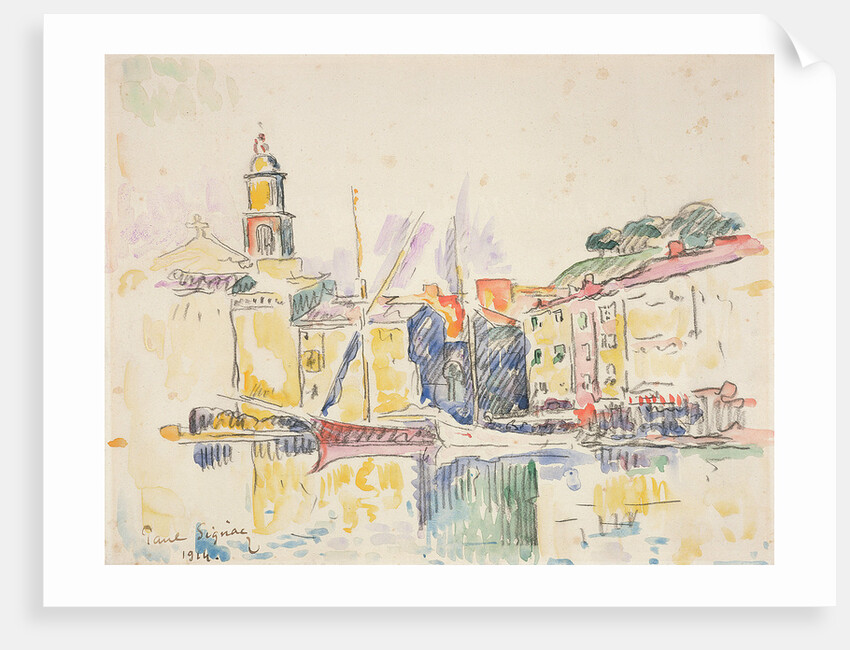 French Port of St. Tropez, 1914 by Paul Signac