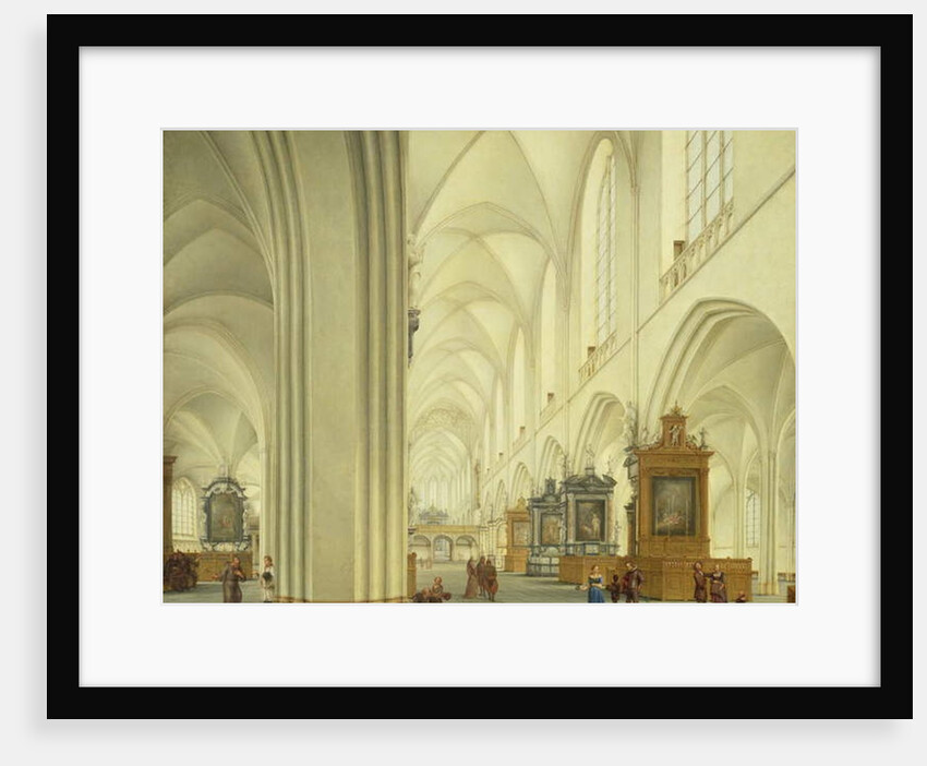 Interior of Antwerp Cathedral, c.1668 by Isaac van Nickele