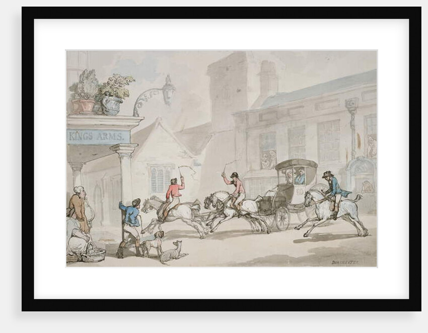 The King's Arms, Dorchester by Thomas Rowlandson