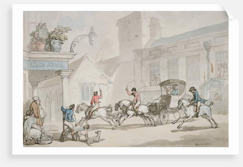 The King's Arms, Dorchester by Thomas Rowlandson