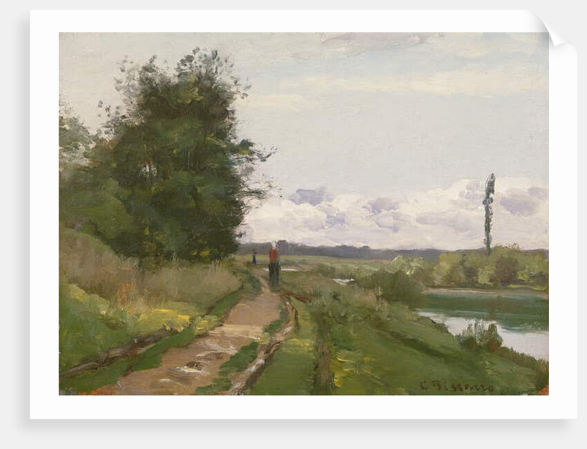 The Banks of the Seine at Bougival, 1864 by Camille Pissarro