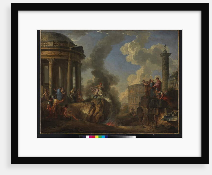 Marcus Curtius leaping into the gulf, c.1730 by Giovanni Paolo Pannini or Panini